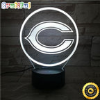 Chicago Bears Night Light Sports 3D Illusion LED Lamp