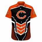 Chicago Bears Bold Orange Gridiron Spirit Hawaiian Shirt