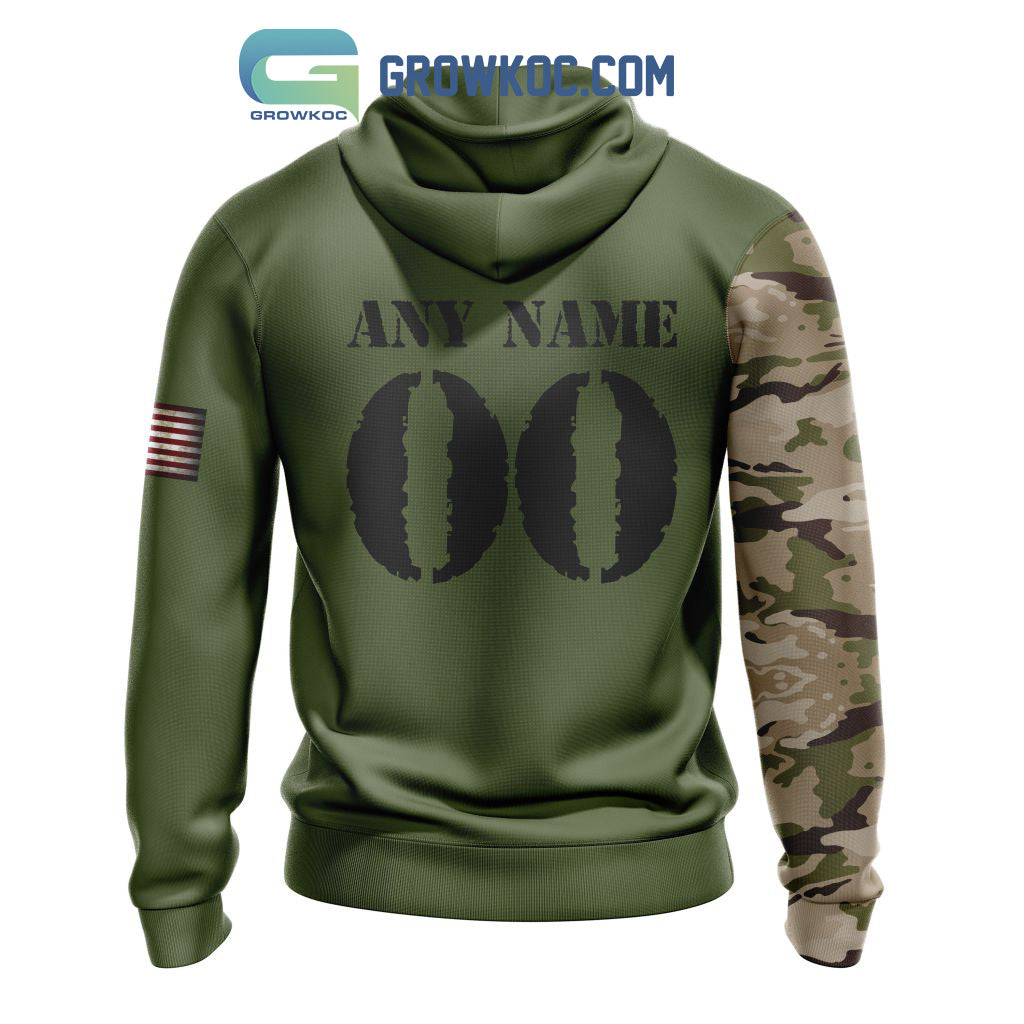 Chicago Bears Personalized Veterans Camo Hoodie Shirt