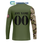 Chicago Bears Personalized Veterans Camo Hoodie Shirt