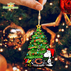 Chicago Bears Snoopy Peanuts Custom Christmas Ornament Xmas Tree Decorations