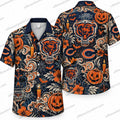 Chicago Bears Tattoo Icon Repeat Halloween Hawaiian Shirt