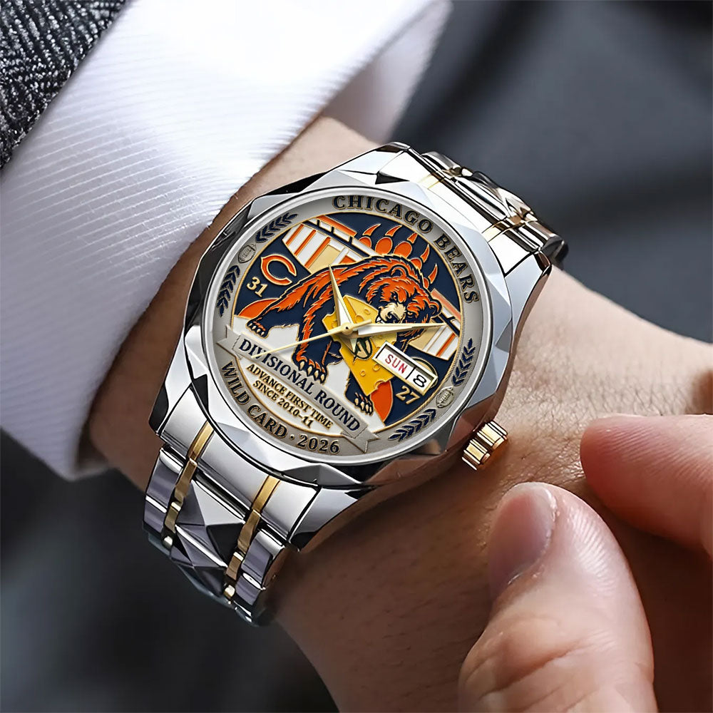 Chicago Bears Wild Card 2026 Alloy Luxury Quartz Watch - TANTN20502