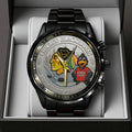 Chicago Blackhawks 100th Anniversary 2026 Black Stainless Steel Watch - TANTN16099