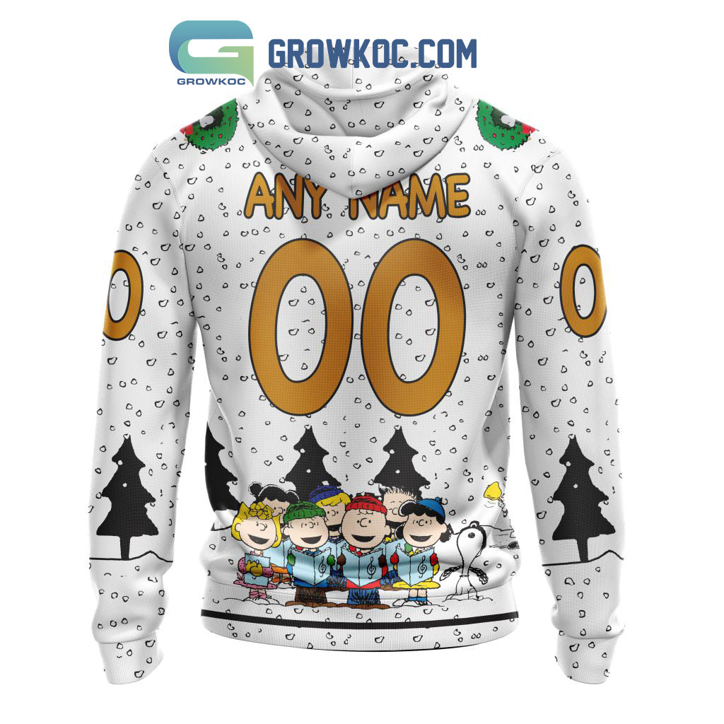 Chicago Blackhawks NHL Mix Snoopy Peanuts Christmas Personalized Hoodie T Shirt