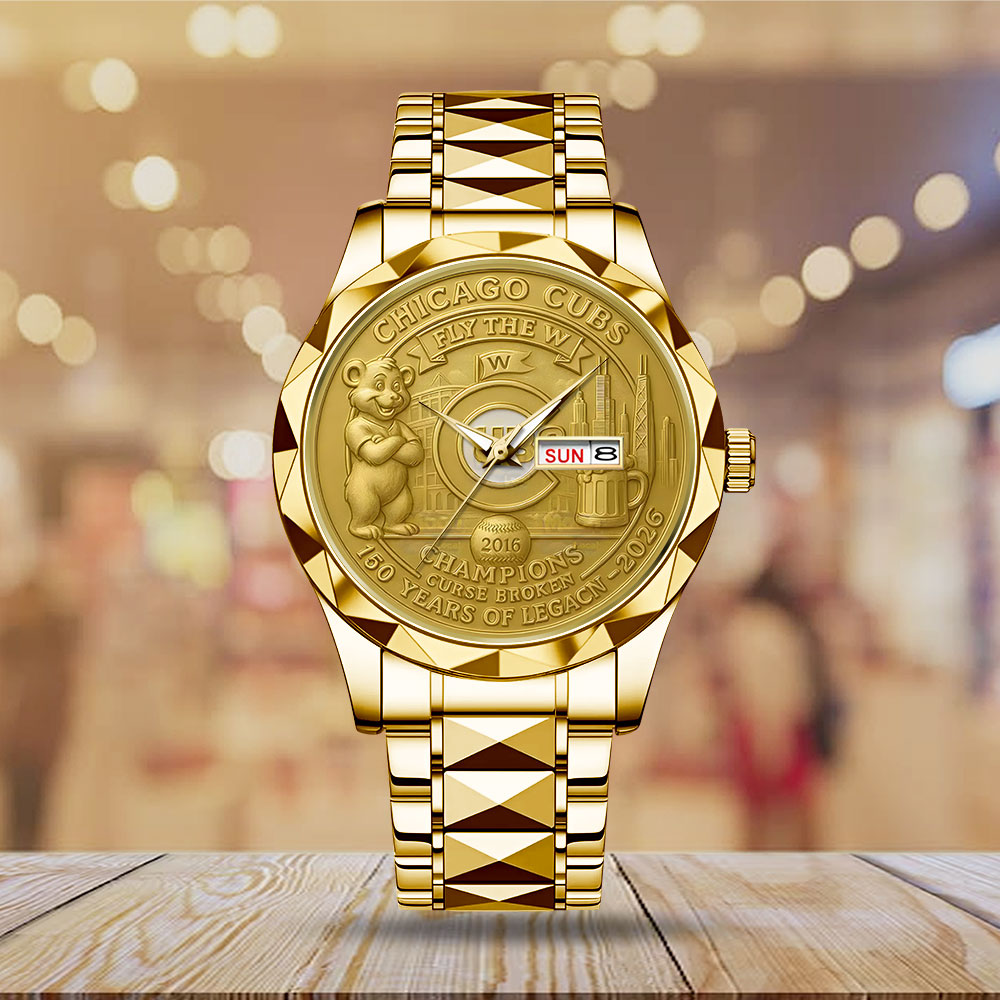 Chicago Cubs 150th Anniversary 2025 Alloy Luxury Quartz Watch - TANTN16490