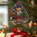 Chicago Cubs 150th Anniversary Tree Christmas Ornament