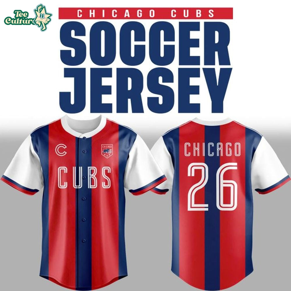 Chicago Cubs x US Soccer 2026 Custom Baseball Baseball Jersey