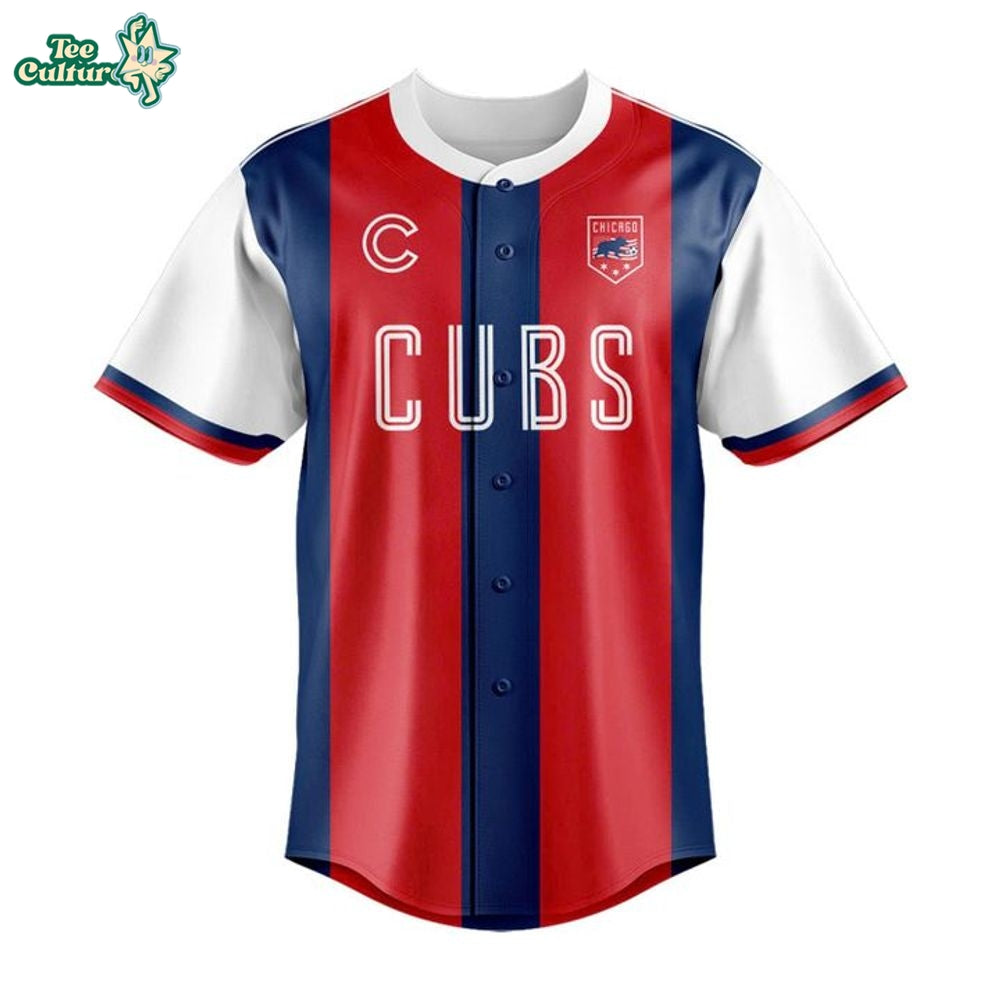 Chicago Cubs x US Soccer 2026 Custom Baseball Baseball Jersey