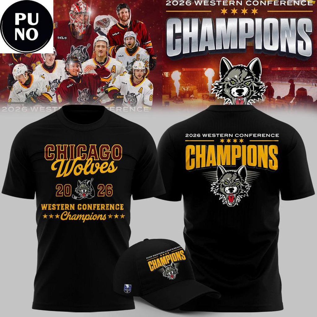 Chicago Wolves 2026 Western Conference Champion Shirt