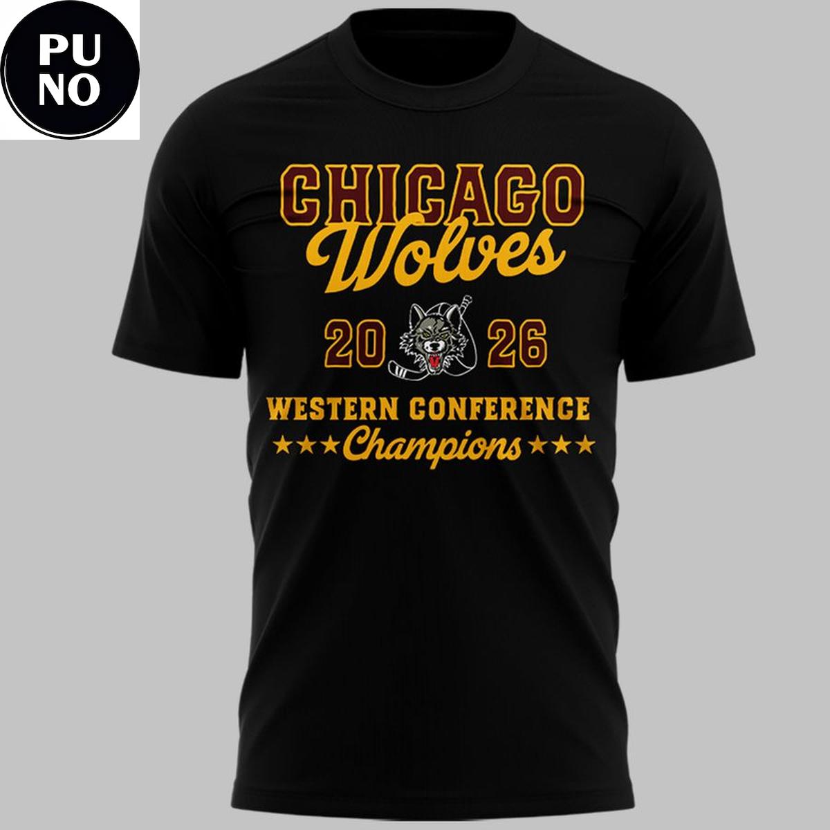 Chicago Wolves 2026 Western Conference Champion Shirt