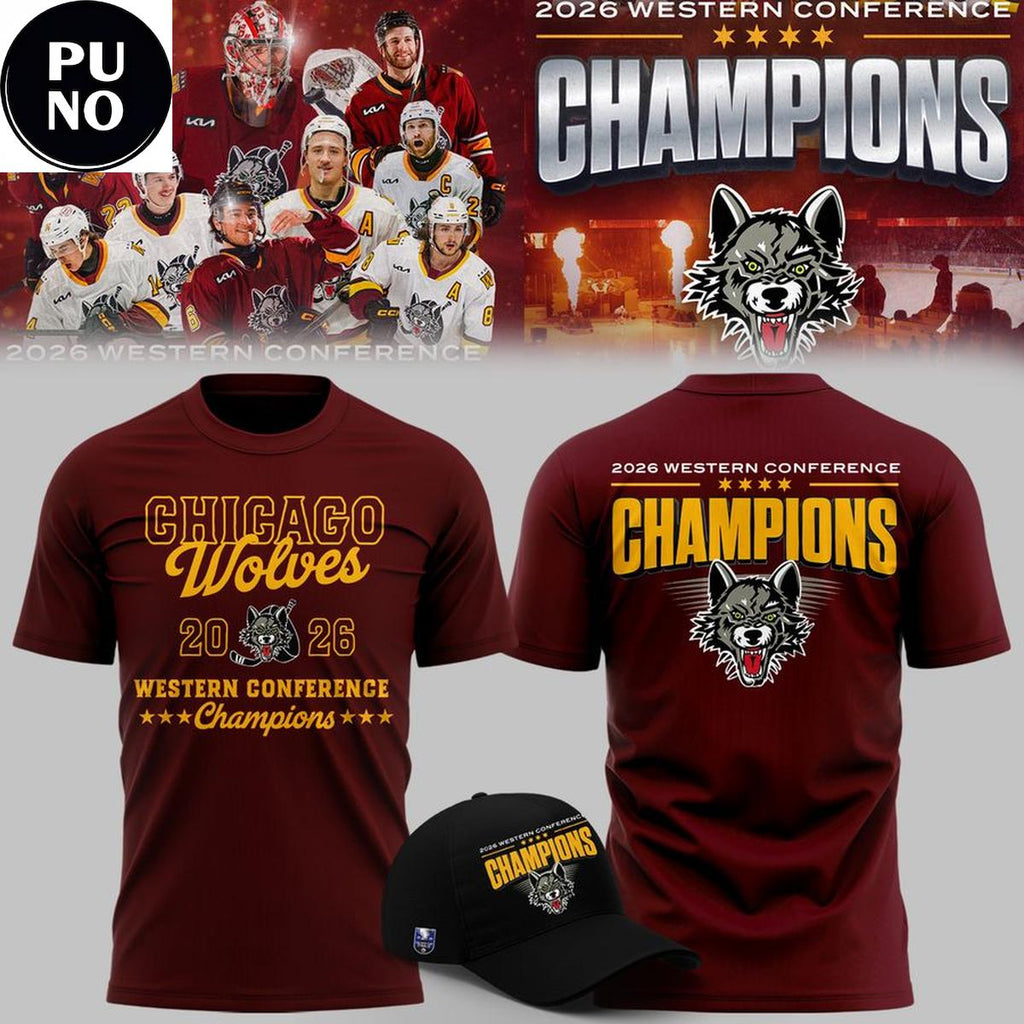 Chicago Wolves 2026 Western Conference Champion Shirt