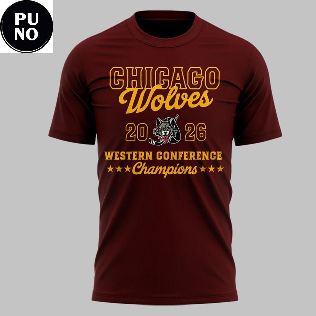 Chicago Wolves 2026 Western Conference Champion Shirt