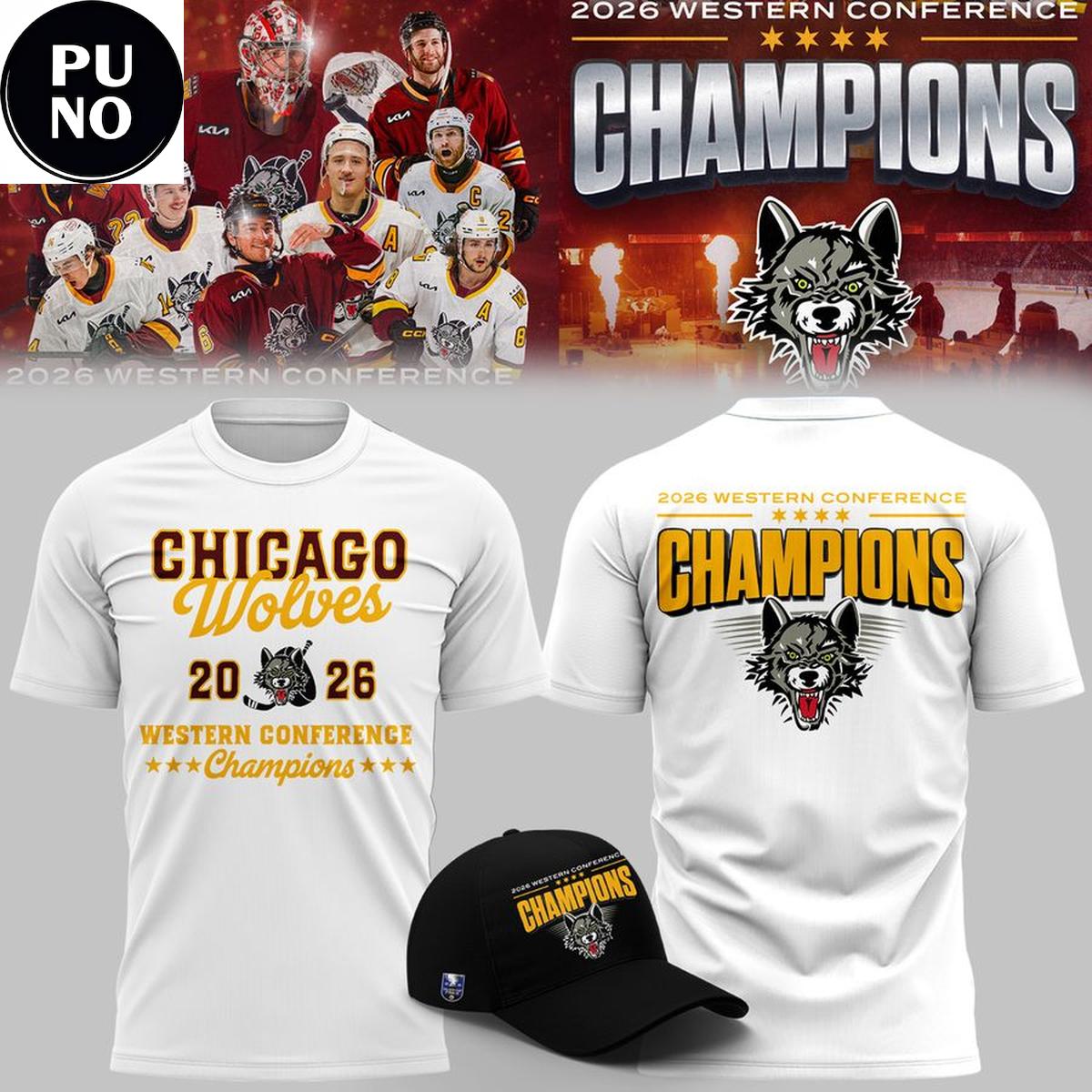 Chicago Wolves 2026 Western Conference Champion Shirt