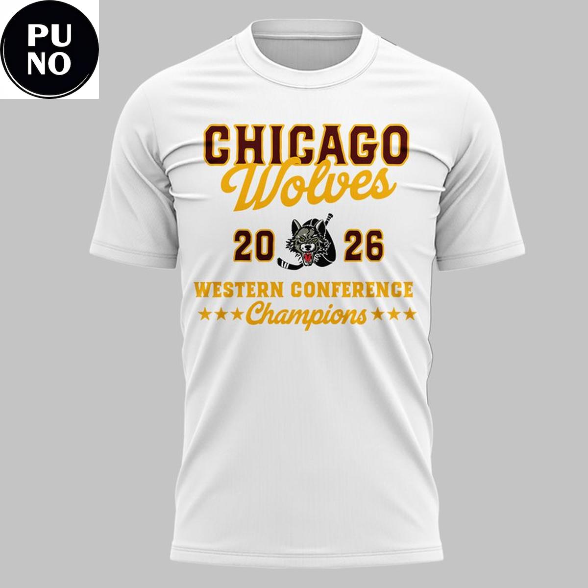 Chicago Wolves 2026 Western Conference Champion Shirt