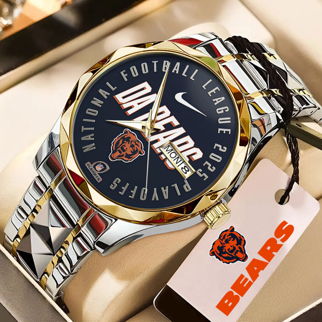 Chicago Bears Alloy Luxury Quartz Watch - TMTHU2959