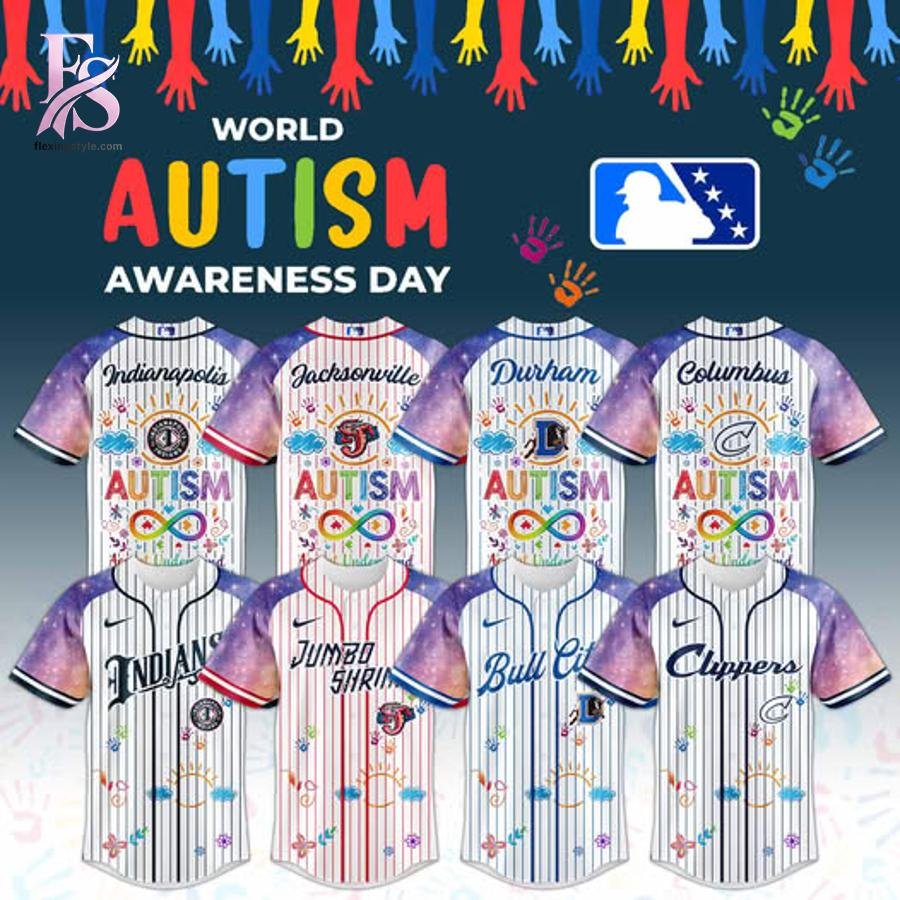 Choose Your MiLB Team x Autism Awareness Day Baseball Jersey