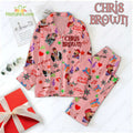 Chris Brown Kiss Kiss​ Valentines Pajamas Set for Lover