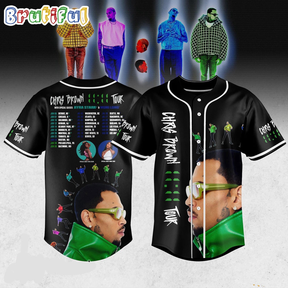 Chris Brown The 11 11 Tour 2024 Jersey