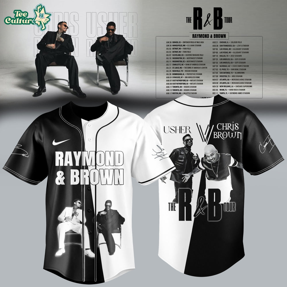 Chris Brown and Usher – The R&B Tour 2026 Edition Jersey Ver7