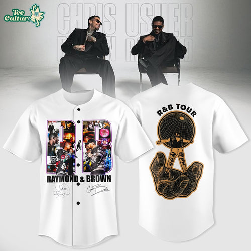 Chris Brown and Usher – The R&B Tour Edition Jersey Ver2
