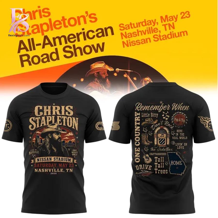 Chris Stapleton Live in Nashville 2026 Concert Shirt