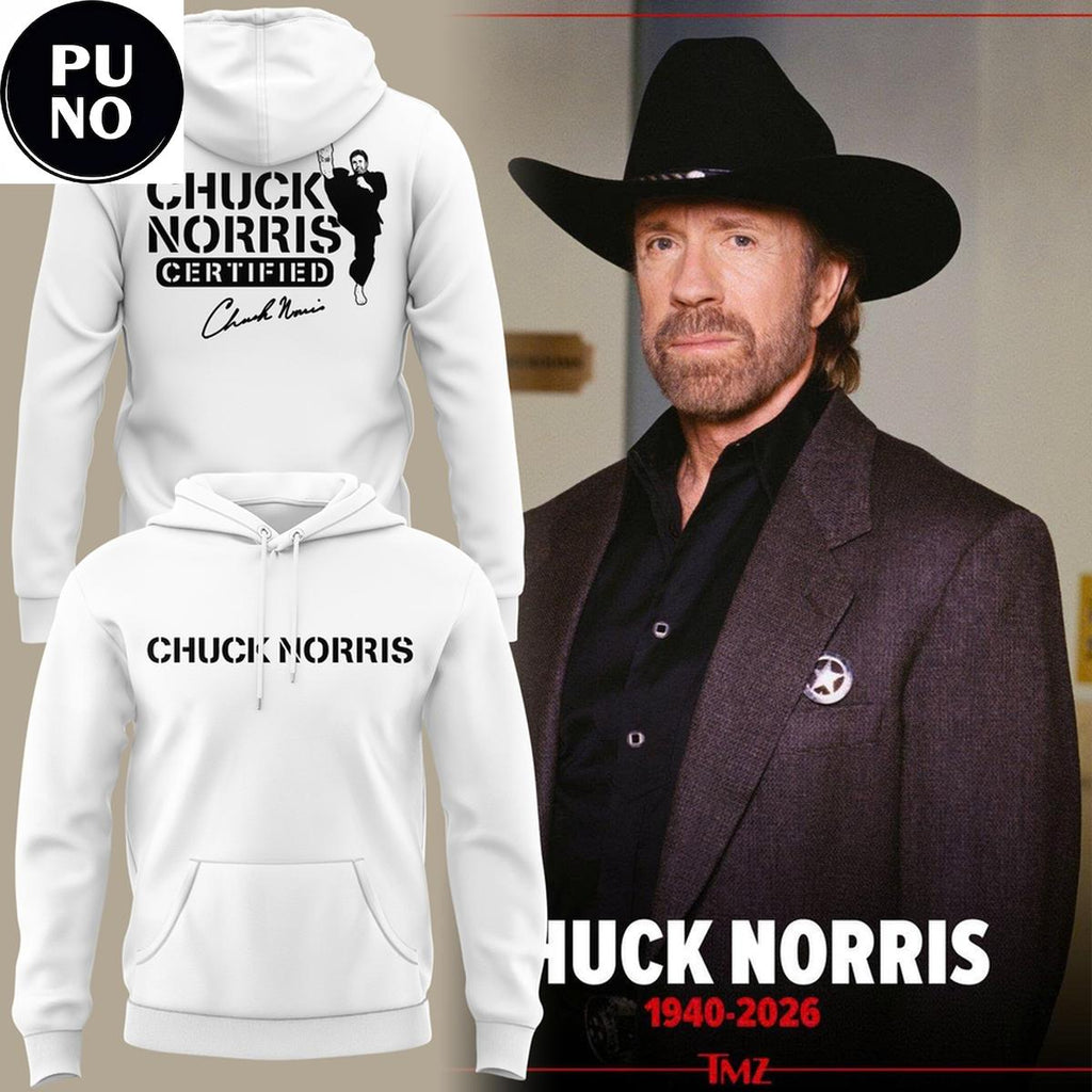 Chuck Norris 2026 Certified Signed For Fans Hoodie Shirt