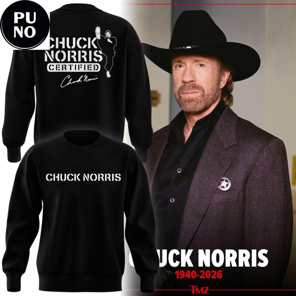 Chuck Norris 2026 Certified Signed For Fans Hoodie Shirt