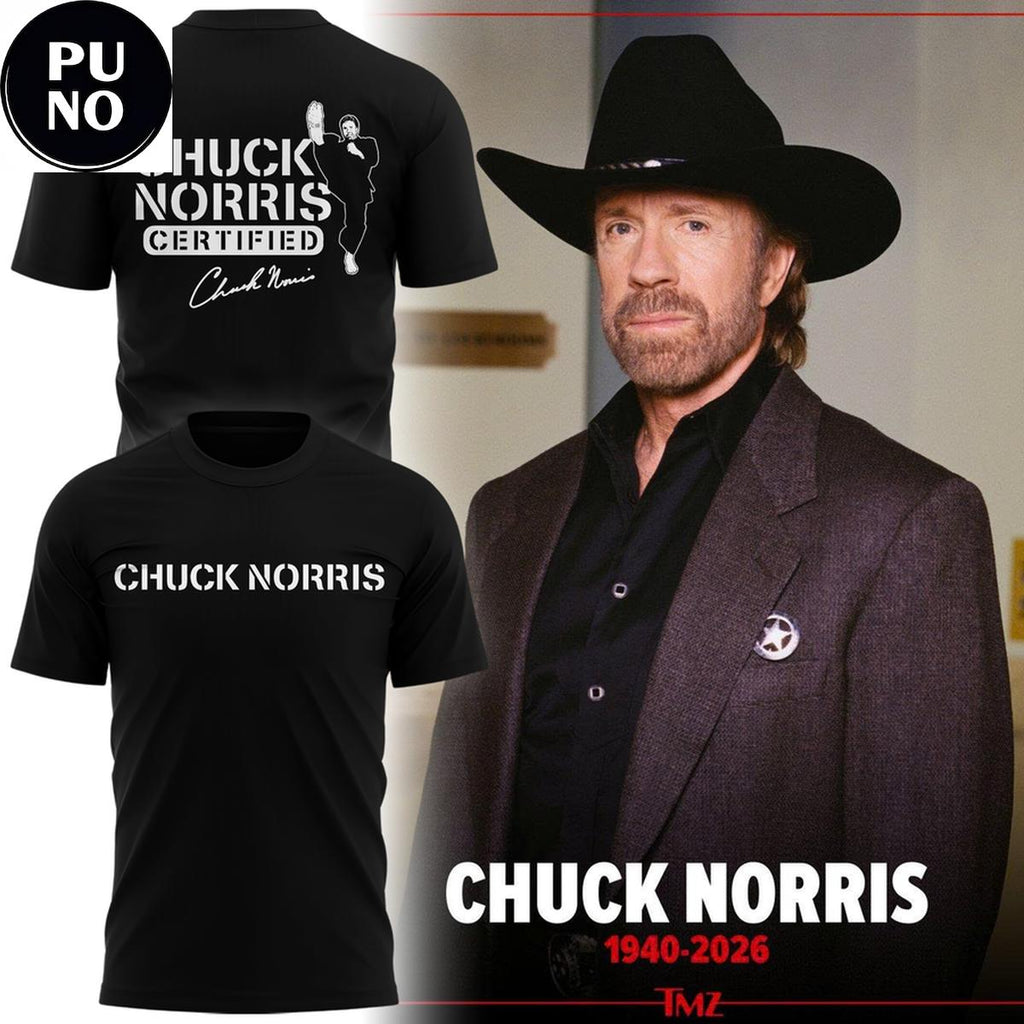Chuck Norris 2026 Certified Signed For Fans Hoodie Shirt