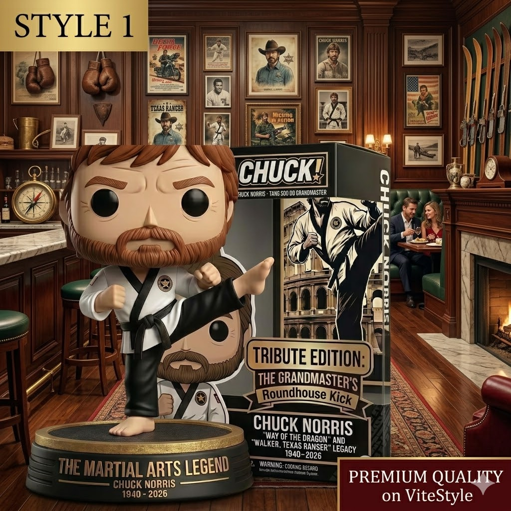 Chuck Norris The Grandmaster’s Roundhouse Kick POP! Figure