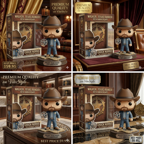 Chuck Norris WALKER TEXAS RANGER 33RD ANNIVERSARY Vinyl Figure