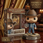 Chuck Norris WALKER TEXAS RANGER 33RD ANNIVERSARY Vinyl Figure