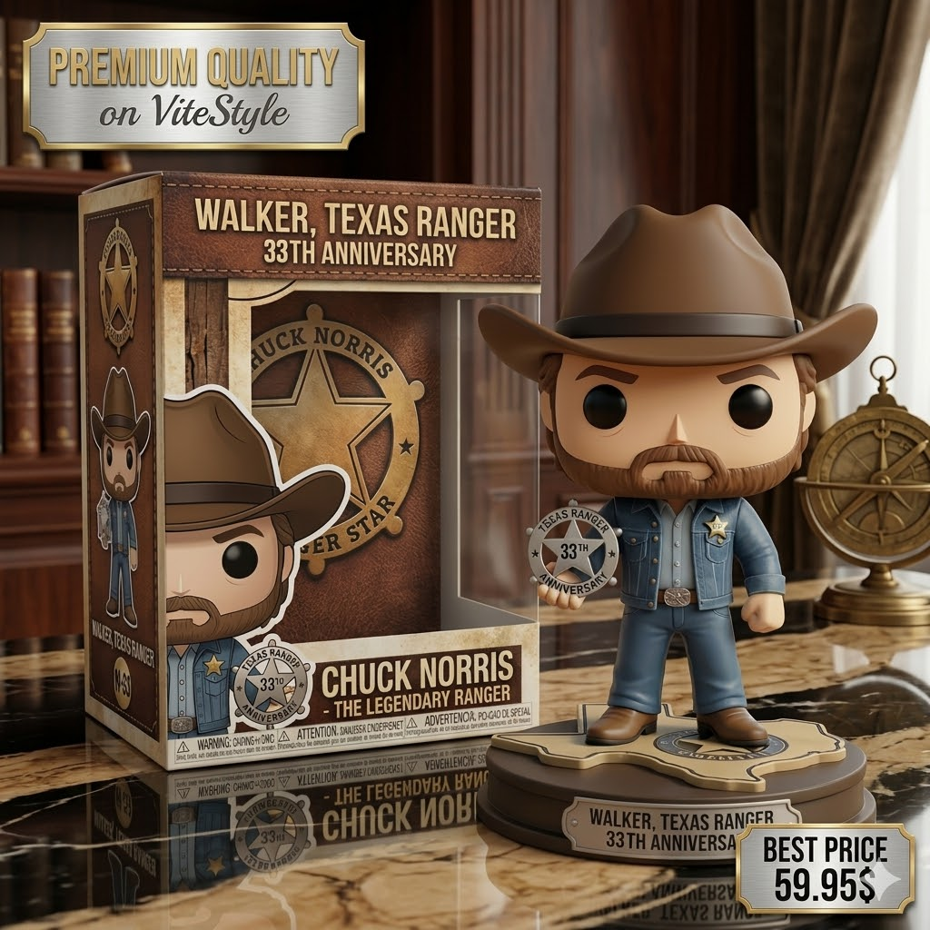Chuck Norris WALKER TEXAS RANGER 33RD ANNIVERSARY Vinyl Figure