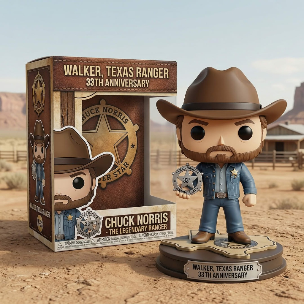 Chuck Norris WALKER TEXAS RANGER 33RD ANNIVERSARY Vinyl Figure