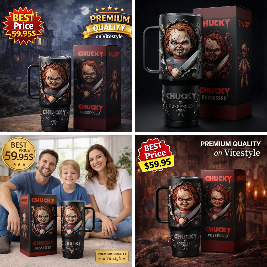 Chucky 40oz Tumbler with Handle Gift