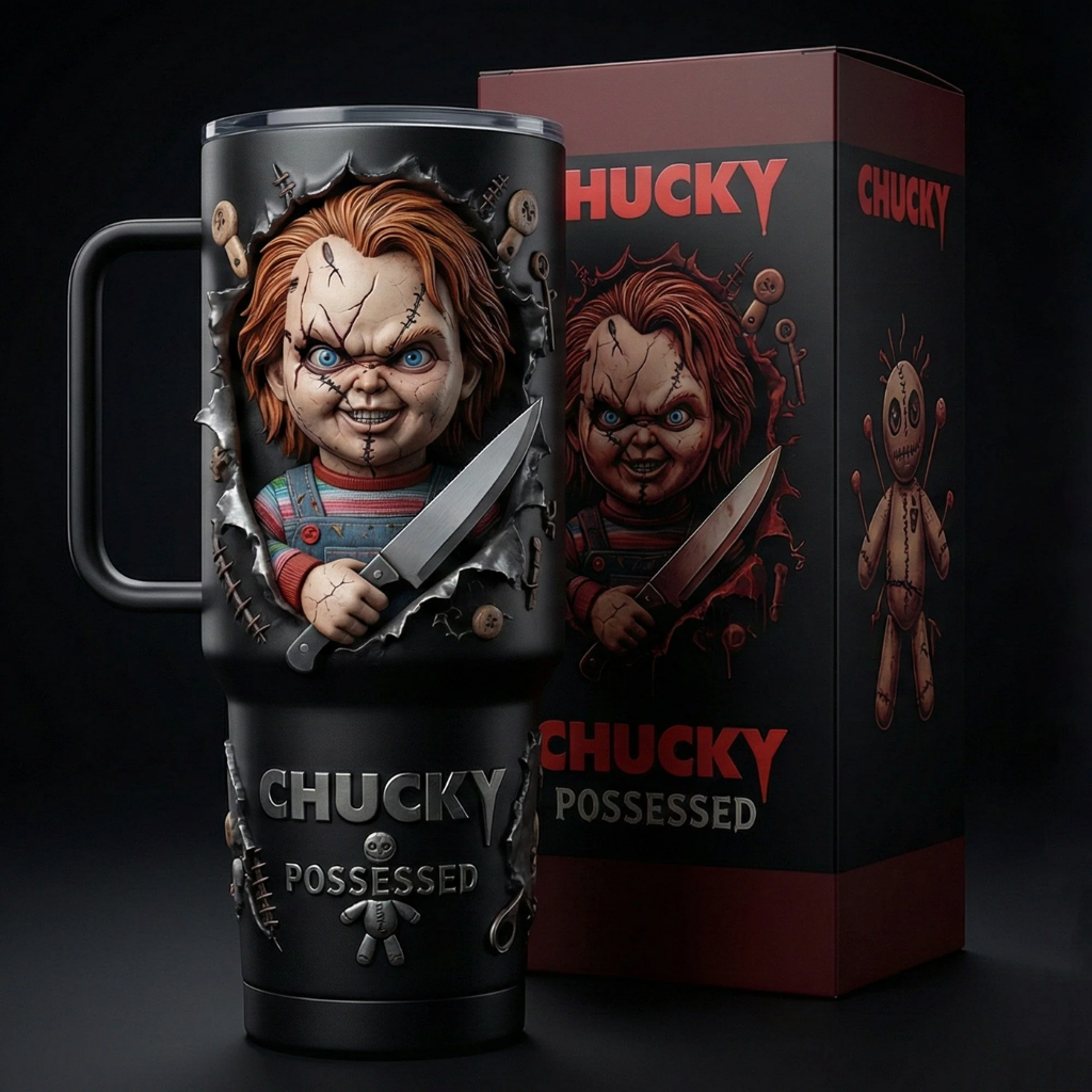 Chucky 40oz Tumbler with Handle Gift