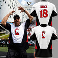 Cincinnati Bearcats Travis Kelce Retro Logo Graphic Tee Shirt