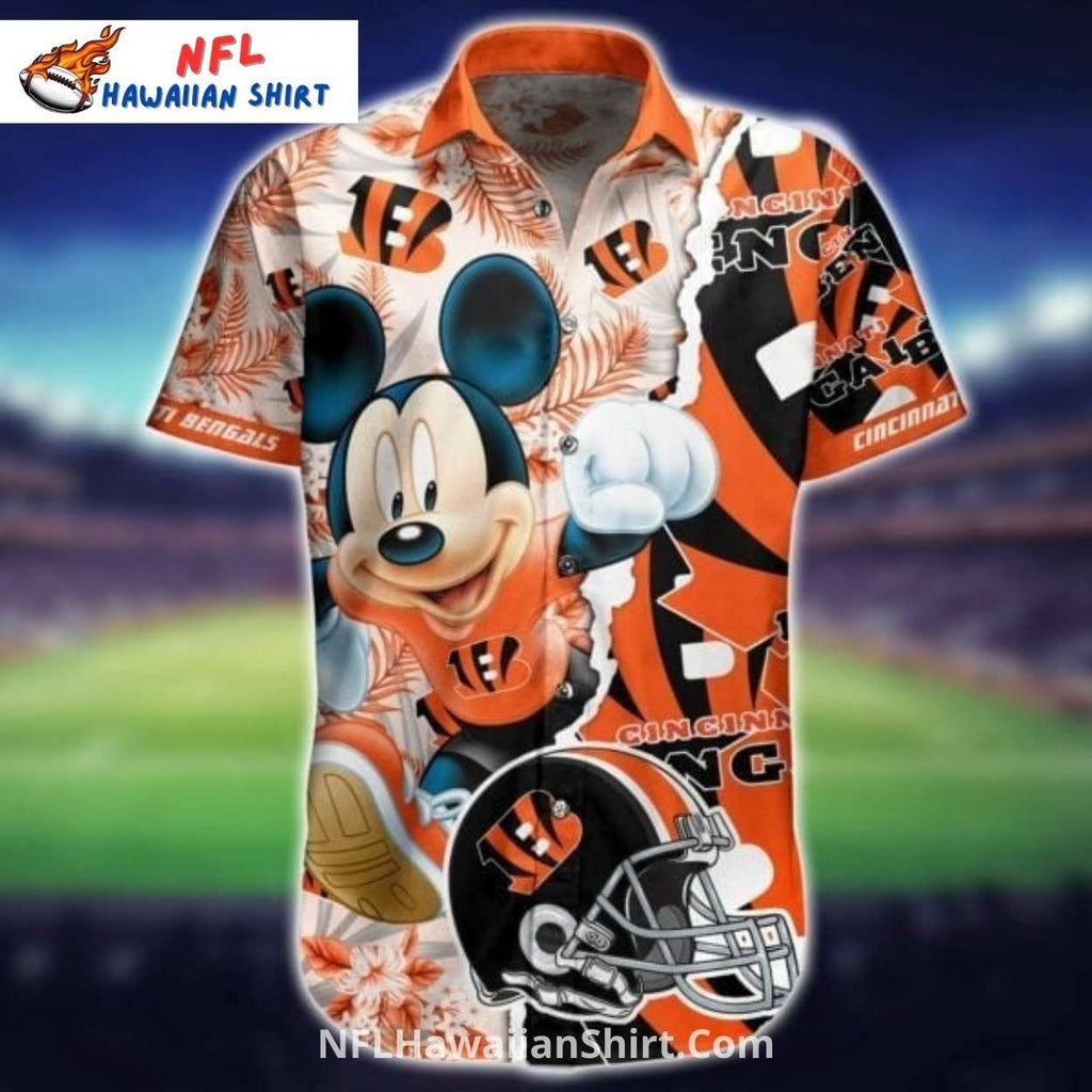 Cincinnati Bengals Aloha Shirt With Cartoon Character
