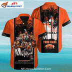 Cincinnati Bengals Aloha Shirt With Palm Trees And Tiger