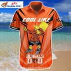 Cincinnati Bengals Dad Hawaiian Shirt With Cartoon Character