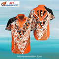 Cincinnati Bengals Hawaiian Shirt With Torn Effect Design