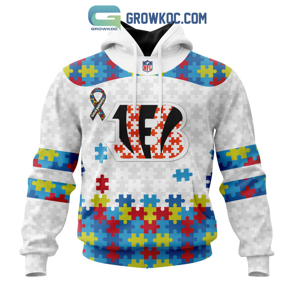Cincinnati Bengals NFL Autism Awareness Personalized Hoodie T Shirt
