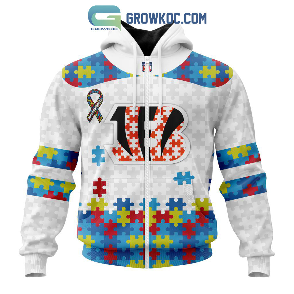 Cincinnati Bengals NFL Autism Awareness Personalized Hoodie T Shirt