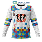 Cincinnati Bengals NFL Autism Awareness Personalized Hoodie T Shirt