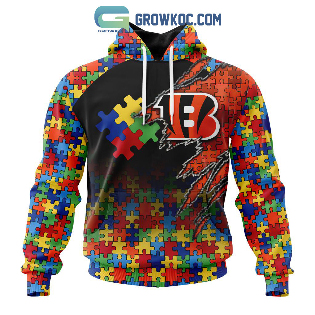 Cincinnati Bengals NFL Special Autism Awareness Design Hoodie T Shirt