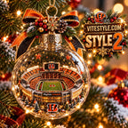 Cincinnati Bengals Paycor Stadium Christmas Ornament