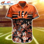 Cincinnati Bengals Tropical Floral Hawaiian Shirt