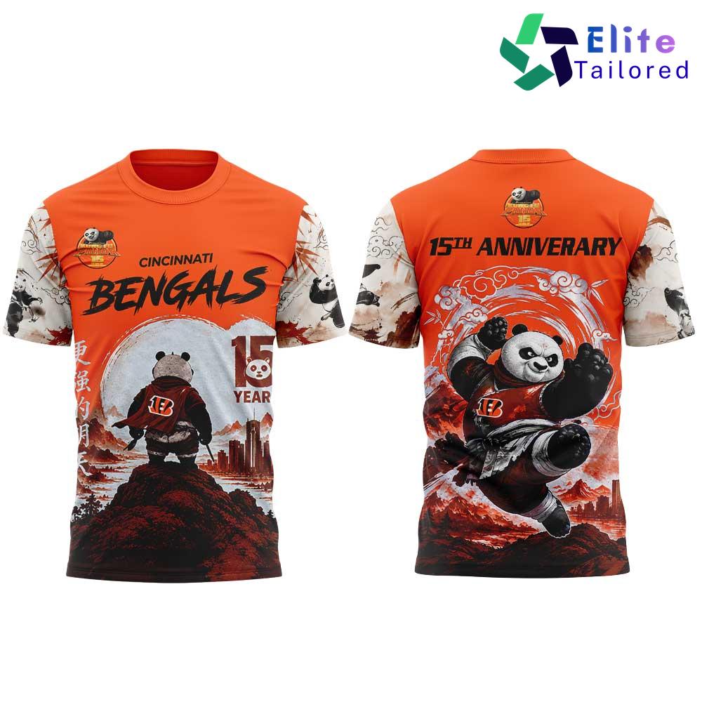 Cincinnati Bengals x Kung Fu Panda 2 15th Anniversary Graphic T-Shirt