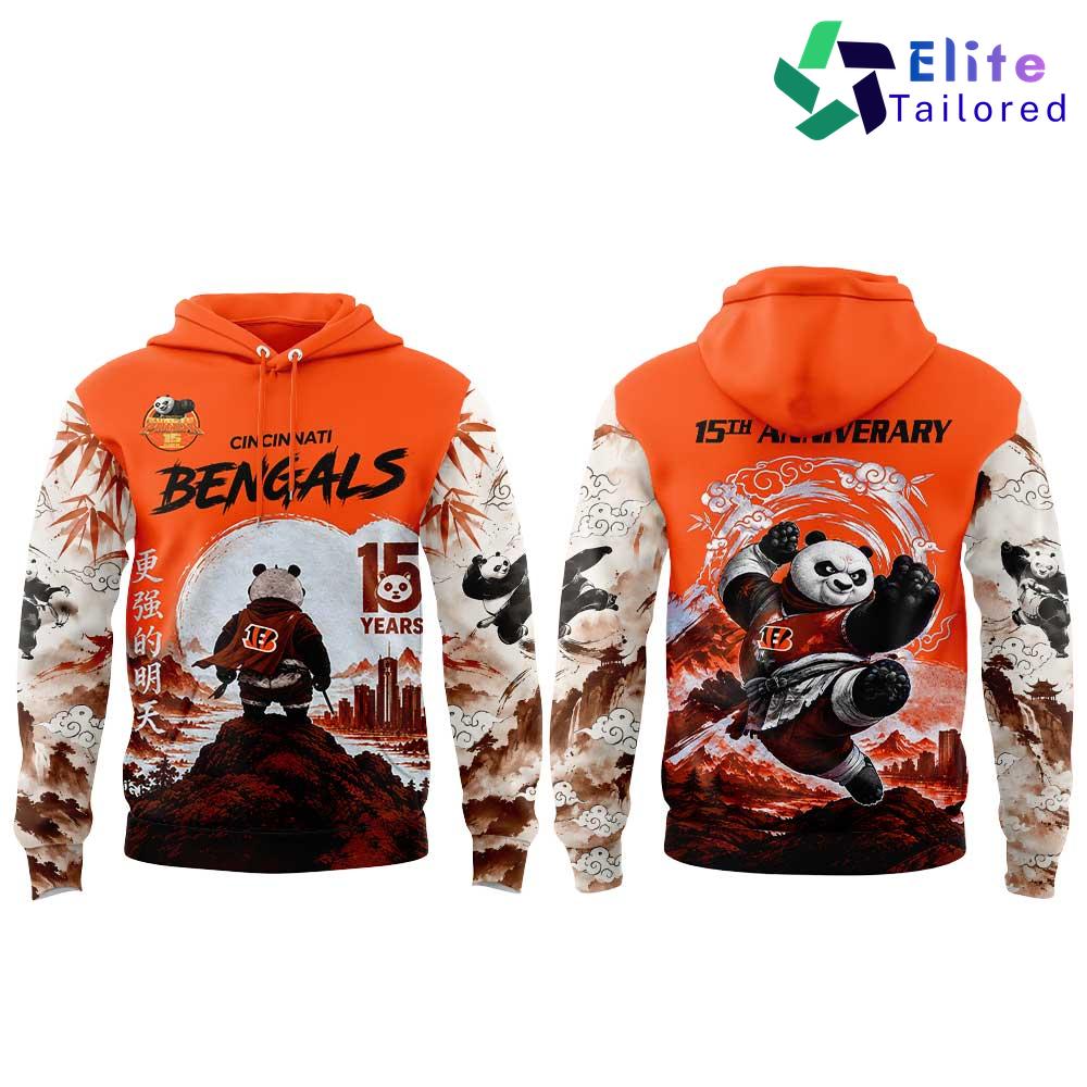 Cincinnati Bengals x Kung Fu Panda 2 15th Anniversary Pullover Hoodie