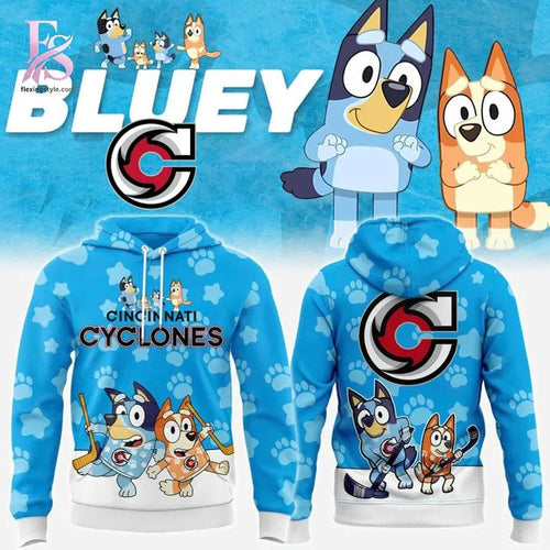 Cincinnati Cyclones Bluey Night Hoodie